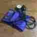 1234567 Match Mates Royal Blue Sphygmomanometer Blood Pressure Arm Cuff Used