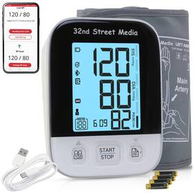 32nd Street Media Tmb-2284-b Digital Blood Pressure Monitor For Adults Pulse Oxygen Meter Circulation De