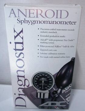 Adc 703-12xbk Diagnostix 703 12xbk Aneroid Sphygmomanometer With Large Adult Cuff And Bag