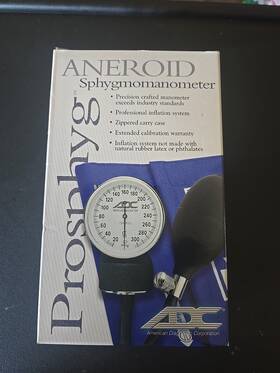 Adc 775-11an Prosphyg 775 Aneroid Sphygmomanometer Navy N.i.b