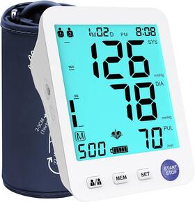 A01-bl Adking Automatic Upper Arm Blood Pressure Monitor Home Use Large Bp