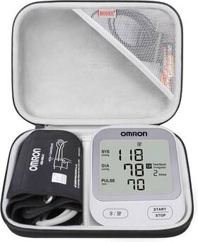 Bovke A46m1-02 Carrying Case Compatible With Omron Silver Bp5255 / Bronze Black