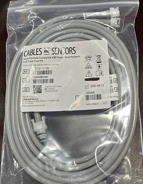 Datex Ohmeda Ad-22-17 Cables-sensors Compatible Nibp Hose-adult/pediatric Dual Tube Hose