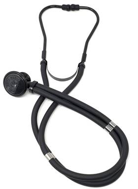 Elite Medical Instruments Emi Emi-01-117 Sprague Rappaport Dual Head Stethoscope - Stealth Black 112sb