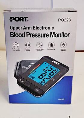 Port Po233 Blood Pressure Monitor For Adult Upper Arm Wide Cuff