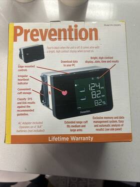 Prevention B000xtafx0 New Ultima Blood Pressure Monitor Ds-220o In Box And Bag Still