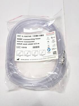 Schiller 2.100746 Nibp Connecting Hose Micro Connector Adult And Child 3.5mm