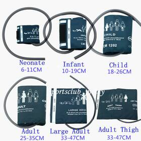 Sino-k Bd006 6pcs Blood Pressure Cuffs Set For Patient Monitor System Nibp Abpm Single Tube