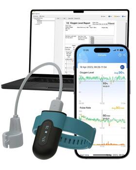 Vibeat Vb-oxyu-1021 Wrist Blood Oxygen Monitor Oxyu - Continuous O2 And Heart Rate Tracking