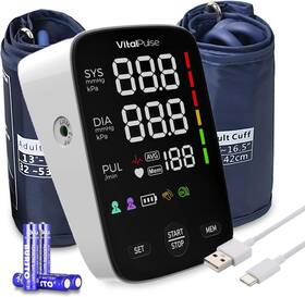Fc-bp121 Vitalpulse Blood Pressure Monitor - Digital Bp With 8.7 Inch 16.5 Medium White