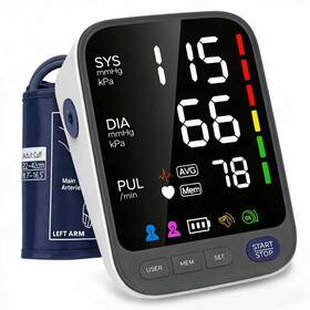 Waj Fc-bp113 Automatic Upper Arm Blood Pressure Monitor For Home Use 6.4 Inch Led Bac