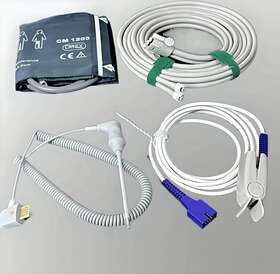 Welch Allyn 879878 Accessories Bundle - Cuff Hose Spo2 Nellcor Oximax Temperature