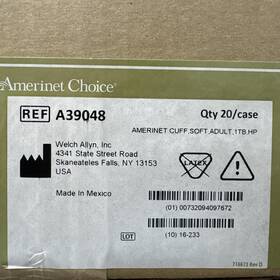 Welch Allyn A39048 Soft Disposable Adult Blood Pressure Cuff By #a39048 1tb Hp 20/box
