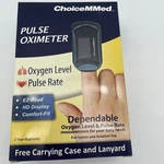 Choicemmed Fingertip Pulse Oximeter With Carrying Case And Lanyard. Fixed Price $18.81.