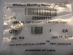 Waters 289002110 V-det Filter Insert Assembly 1/2-MICRON Lot Of 4. Fixed Price $74.99.