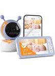 Boifun Video Baby Monitor With Camera And Audio 5 Inch Ips Display Night Vision. Fixed Price $44.00.