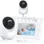 5" Smart Baby Monitor, 1080P Camera, No Wifi, 1000FT Range, 2-WAY Talk. Fixed Price $30.99.