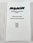 Nonin 8500M Hand Held Pulse Oximeters Instruction Service Manual. Fixed Price $30.99.