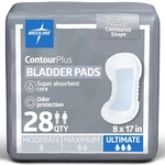 Medline Contourplus Bladder Control Pads, Ultimate Absorbency, 8 X 17 Inches, Ba. Fixed Price $23.14.