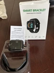 Smart Bracelet Black Digital Heart Rate Blood Pressure Monitor Fitness Tracker. Fixed Price $20.00.
