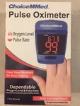 New Choicemmed Pulse Oximeter Fingertip Over Sized Numbers Rate Oxygen Lvl. Fixed Price $24.99.
