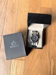 Marshall MRA108-SBL Solar Quartz Watch 10ATM Waterproof Black Dial Box. Fixed Price $129.10.