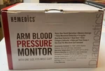 Homedics, Upper Arm Blood Pressure Monitor Easy One-touch Operation. Fixed Price $30.00.
