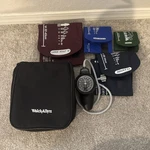 Welch Allyn DS58 Aneroid Sphygmomanometer Family Practice Kit Case, 4 Cuffs. Fixed Price $145.00.