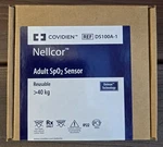 New, Genuine Covidien Nellcor Adult SPO2 Sensor Ref. DS100A-1. Fixed Price $59.95.