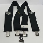 Welch Black Work Suspenders 46 Long 2 Inch Wide Heavy Duty Made Usa Men Gearpro. Fixed Price $24.98.