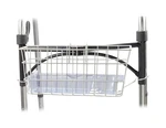 Medical Walker Basket With Plastic Insert Tray And Cup Holder, Aluminum. Fixed Price $26.40.