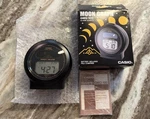 Nos Casio Moon Graph GMQ-100: Very Rare Quartz Desk Alarm Clock Watch New In Box. Fixed Price $1199.99.