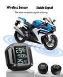 Digital Display With Pressure Sensors Tpms Tire Wheels Motorcycle Wireless Anti-theft. Fixed Price $46.46.