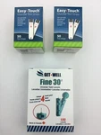 Easytouch Glucose Test Strips - 100 Ct Exp: 05/27 & Getwell Twist Lancets. Fixed Price $26.95.